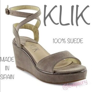 KLIK Desert Sashi Kid Suede Platform Sandal
